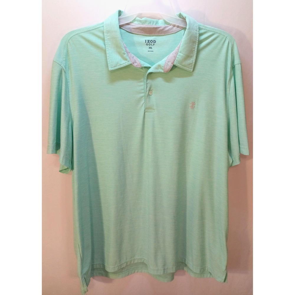 Men's Izod Golf Polo Shirt, XXL, Pale Green